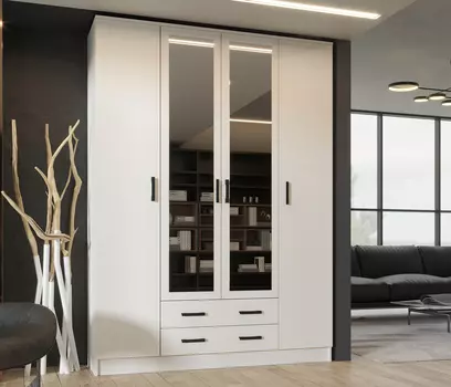 Шкаф Квадро распашной 1,6 м ЛДСП