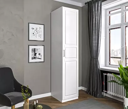 Шкаф-пенал МАКС 500 Белый/МДФ Белый матовый