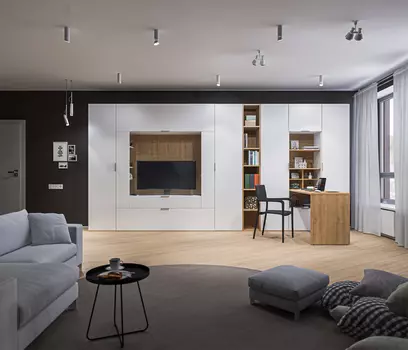 Гостиная с рабочим столом Мальта