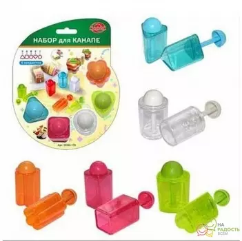 Набор для канапе 5 пр. пластик 22*19*6