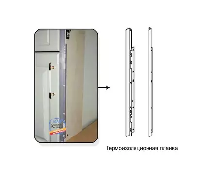 Планка термоизоляционная хром 16мм