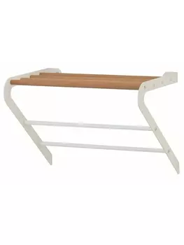 Полка для полотенец UniStor BARKLEY подвесная в ванную комнату с двумя планками.