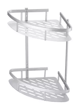 Полка для ванной комнаты UniStor MONTY угловая 2-х ярусная.