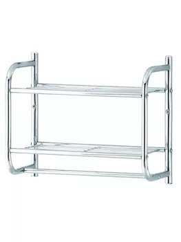 Полка для ванной комнты UniStor AIOWA настенная, с держателем для полотенца.