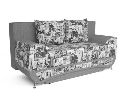 Прямой диван Анталья-2, рогожка и жаккард