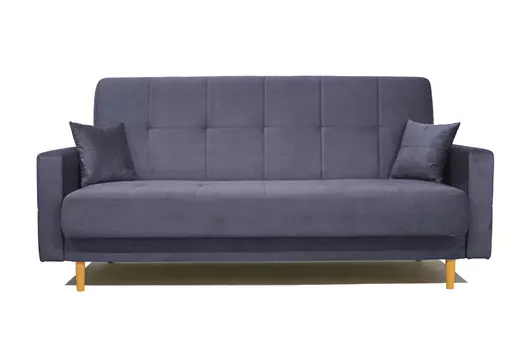 Прямой диван Фиеста велюр нео 26 серый