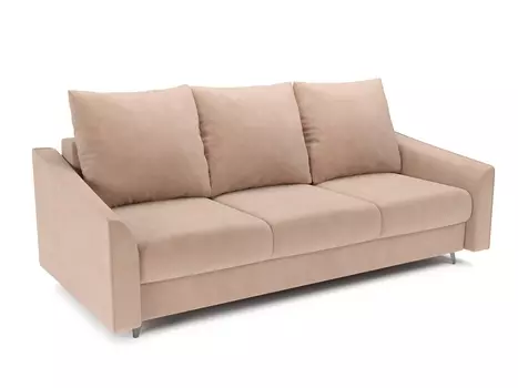 Прямой диван Кардиф, велюр Luna