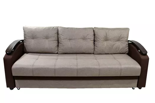 Прямой диван София тесла мокко/тесла шоколад (НПБ)