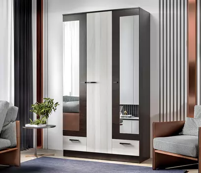 Распашной шкаф Адель 1,2м Венге-Лоредо