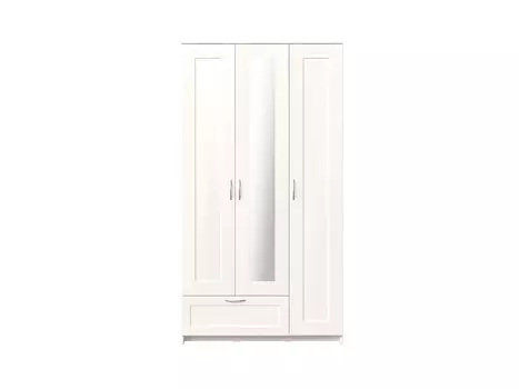 Шкаф 3 двери и 1 ящик СИРИУС 117х59х220 (с 1 зеркалом)
