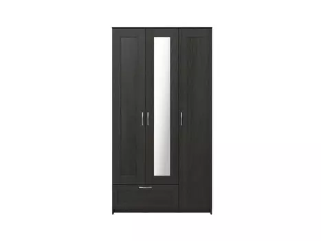 Шкаф 3 двери и 1 ящик СИРИУС 117х59х220 (с 1 зеркалом)