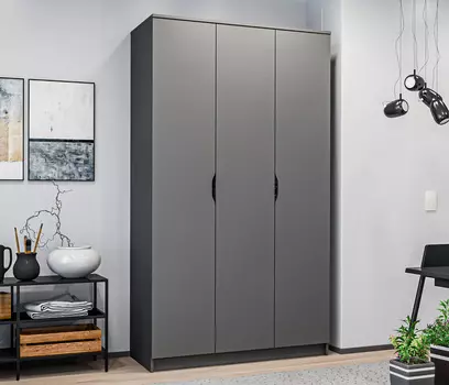 Шкаф 3 дверный Бруклин СБ-3347 Диамант серый