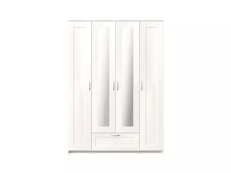 Шкаф 4 двери и 1 ящик СИРИУС 156х59х220 (с 2 зеркалами)