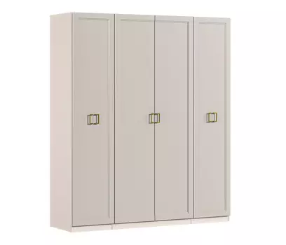 Шкаф Макс 4х дверный с фасадами Ассоль Кашемир серый