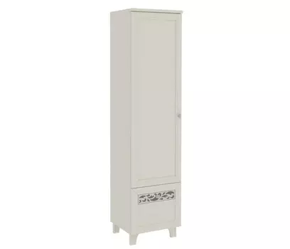 Шкаф комбинированный левый с полками (серебро) ШК-03 (л)