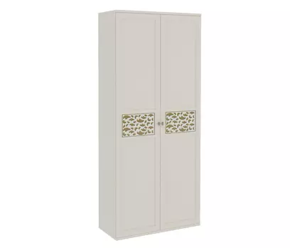 Шкаф комбинированный с полками и выдвижной штангой (золото) ШК-02