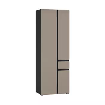 Шкаф комбинированный Сидней 13.18, антрацит, веллюто капучино