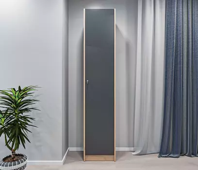 Шкаф-пенал Сидней СБ-2684 Дуб дикий/Диамант серый