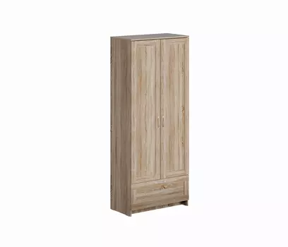 СИРИУС шкаф для одежды 2 двери и 1 ящик RU