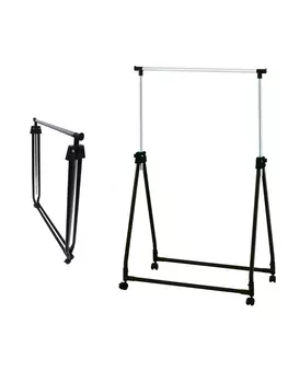 Складная стойка UniStor COMBY для одежды, на колёсиках.