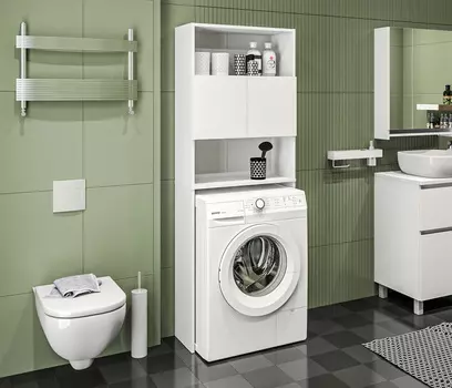 Стеллаж Альфа СБ-3484 Белый