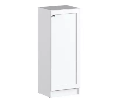 Стеллаж Твин СБ-3379 Белый с глухим фасадом