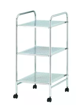 Тележка-стеллаж UniStor WIKI трехъярусная передвижная.