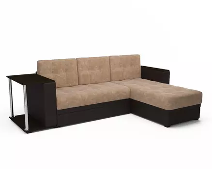 Угловой диван Атланта, микровелюр и экокожа