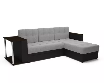 Угловой диван Атланта, рогожка и экокожа