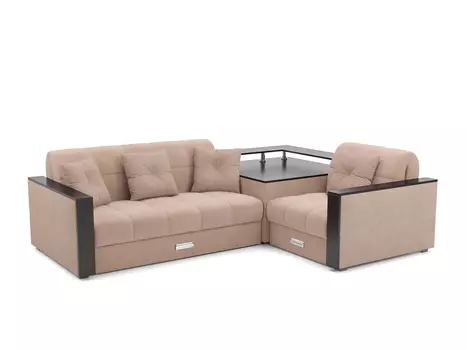 Угловой диван Чехия, велюр Luna