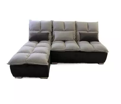 Угловой диван Доменика с оттоманкой, велюр