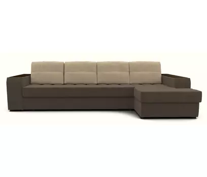 Угловой диван ЭДИНБУРГ Д3 с оттоманкой, шенилл