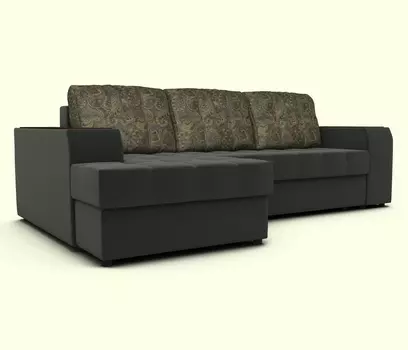 Угловой диван ЭДИНБУРГ с оттоманкой левый