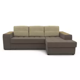 Угловой диван ЭДИНБУРГ с оттоманкой, шенилл