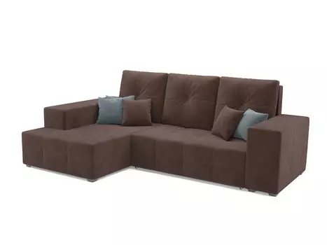 Угловой диван Лаваль левый угол, велюр