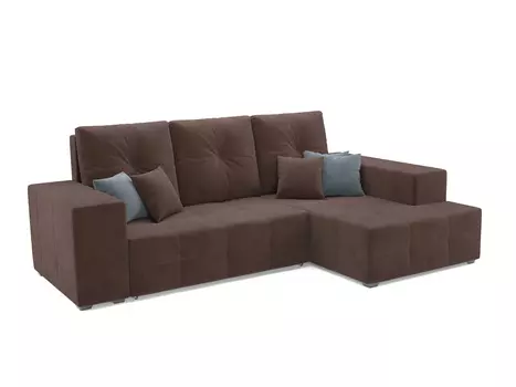 Угловой диван Лаваль правый угол, велюр