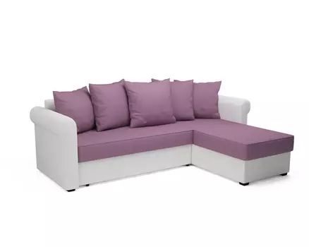 Угловой диван Стивен, микровелюр и экокожа