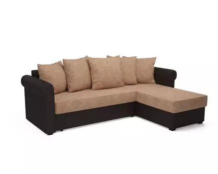 Угловой диван Стивен, микровелюр и экокожа