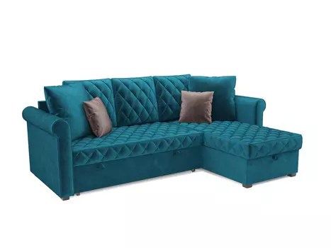 Угловой диван Вильгельм, вельвет (бархат)