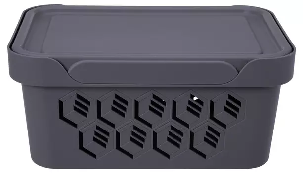 ЯЩИК С КРЫШКОЙ УНИВЕРСАЛЬНЫЙ DELUXE, 270х190х120 ММ, 4,6Л