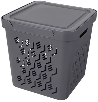 ЯЩИК С КРЫШКОЙ УНИВЕРСАЛЬНЫЙ "DELUXE", 286х286х286 ММ, 18Л