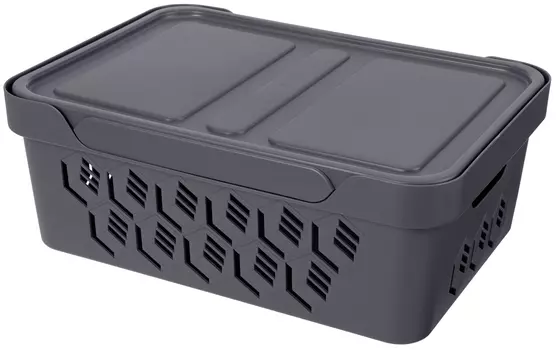 ЯЩИК С КРЫШКОЙ УНИВЕРСАЛЬНЫЙ DELUXE, 380х276х140 ММ, 12Л
