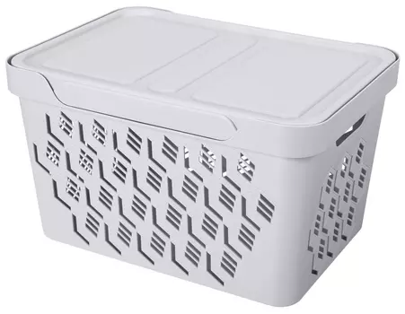 ЯЩИК С КРЫШКОЙ УНИВЕРСАЛЬНЫЙ "DELUXE", 380х276х220 ММ, 18Л