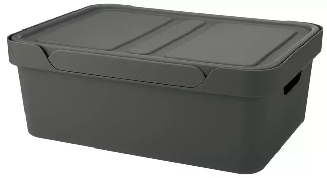 ЯЩИК С КРЫШКОЙ УНИВЕРСАЛЬНЫЙ LUXE, 380х276х140 ММ, 12Л