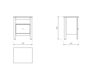 2.08.03.010.6 САГА тумба темно-бирюзовая