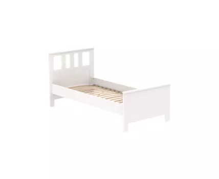 2.08.04.050.1 САГА кровать одинарная 90х200 белая