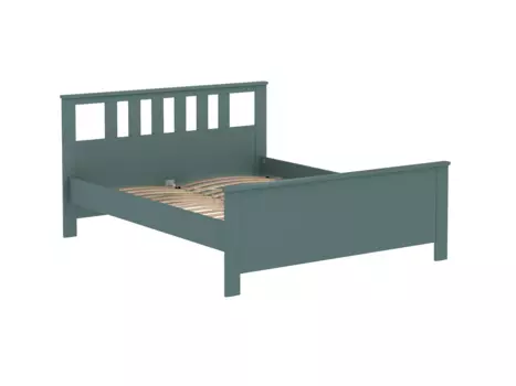 2.08.04.070.6 САГА кровать двойная 160х200 темно-бирюзовая