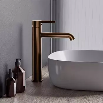 360250500 Смеситель для раковины высокий, розовое золото