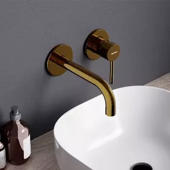 360260600 Смеситель для раковины монтируемый в стену, золото