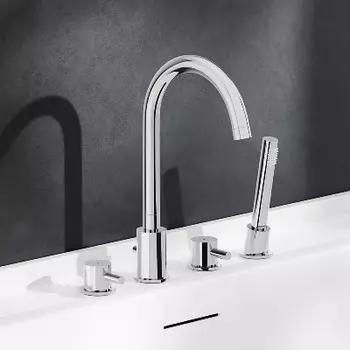 360400000 Смеситель на борт ванны, четырехсекционный